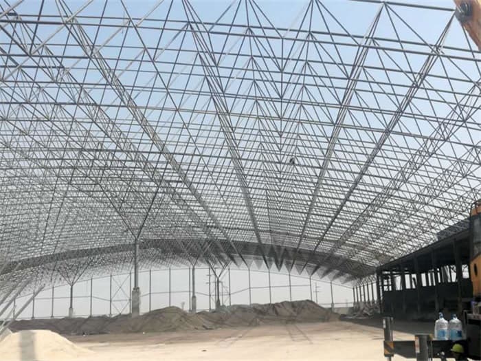 益阳钢厂料仓网架工程